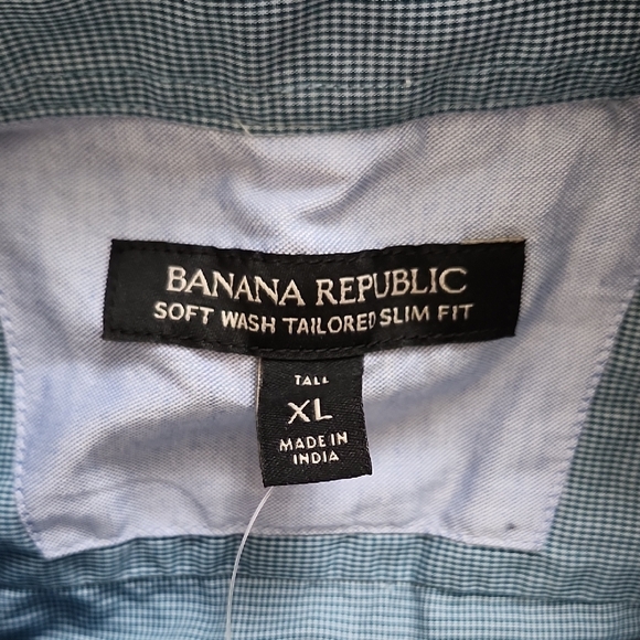 Banana Republic Casual Blue Button-Down Shirt - Picture 2 of 8